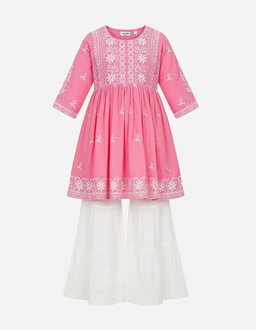 RoseGirl Ethnic Wear Set view 2