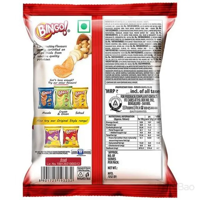 Bingo Potato Chips - Tomato 52 g view 2