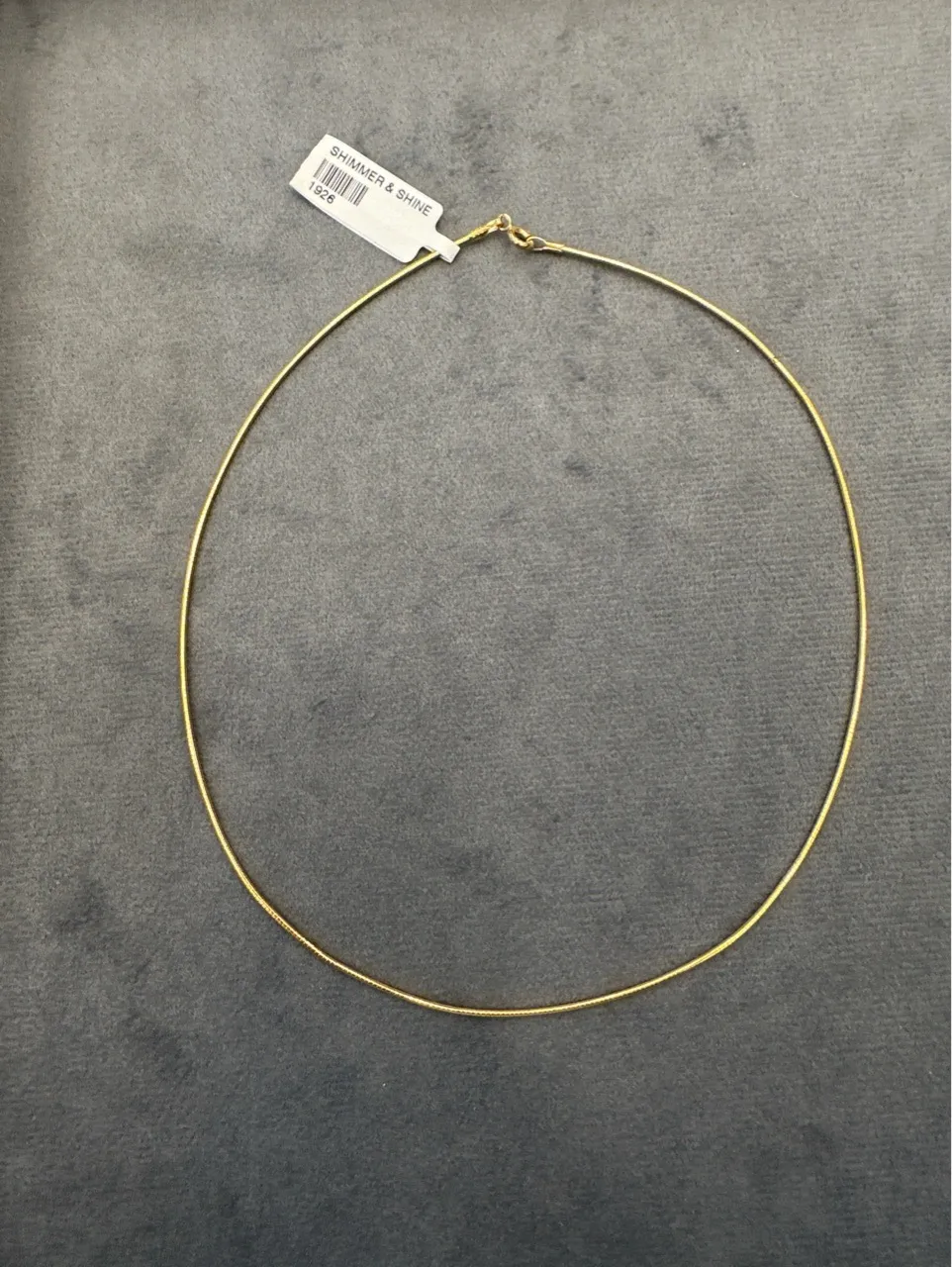 Shimmer & Shine Golden Choker Style Chain view 2