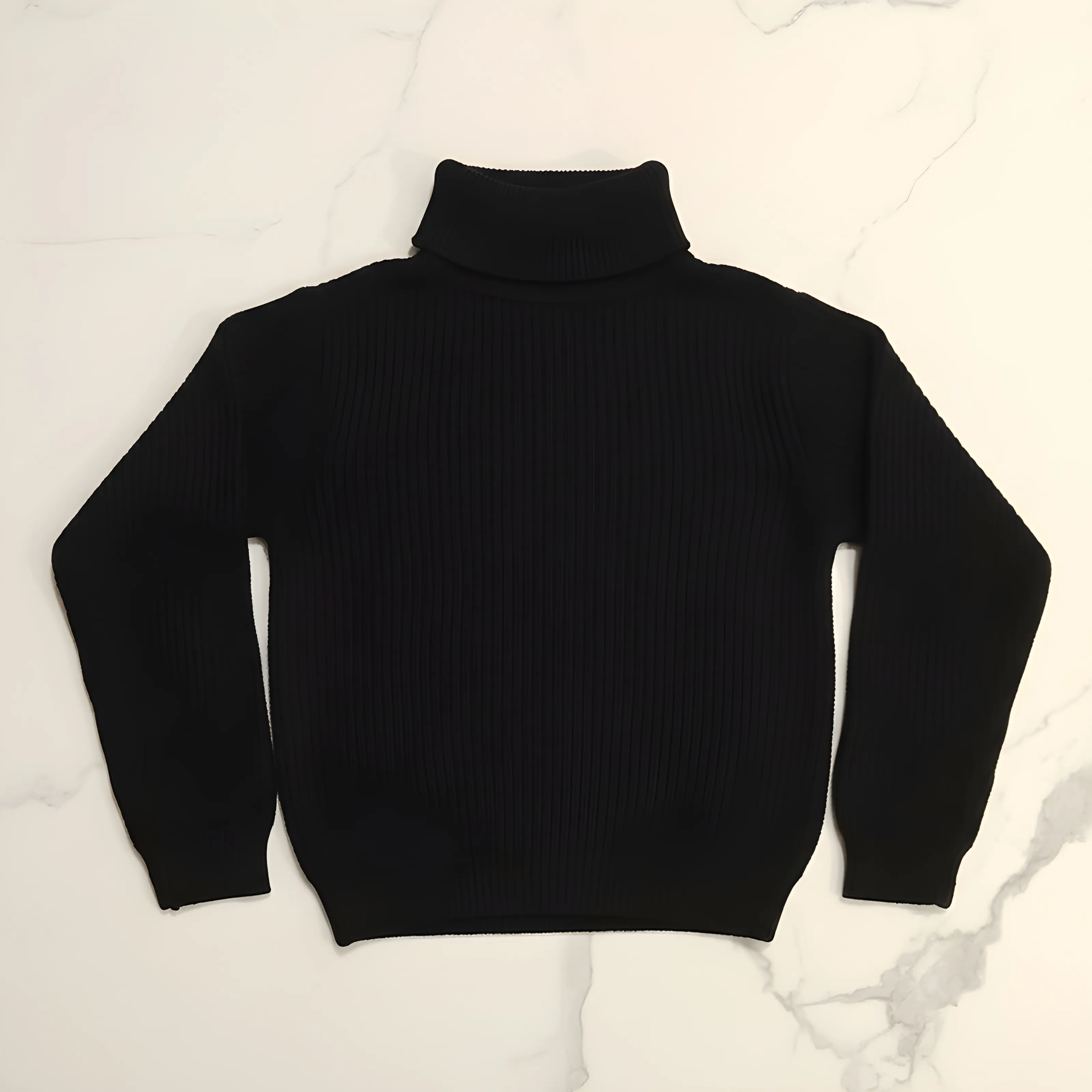 The Mirror Story Boy Black Turtleneck Pullover view 2