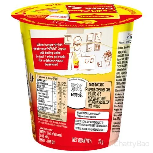 Maggi Chilly Chow Cuppa Noodles 70 g view 2