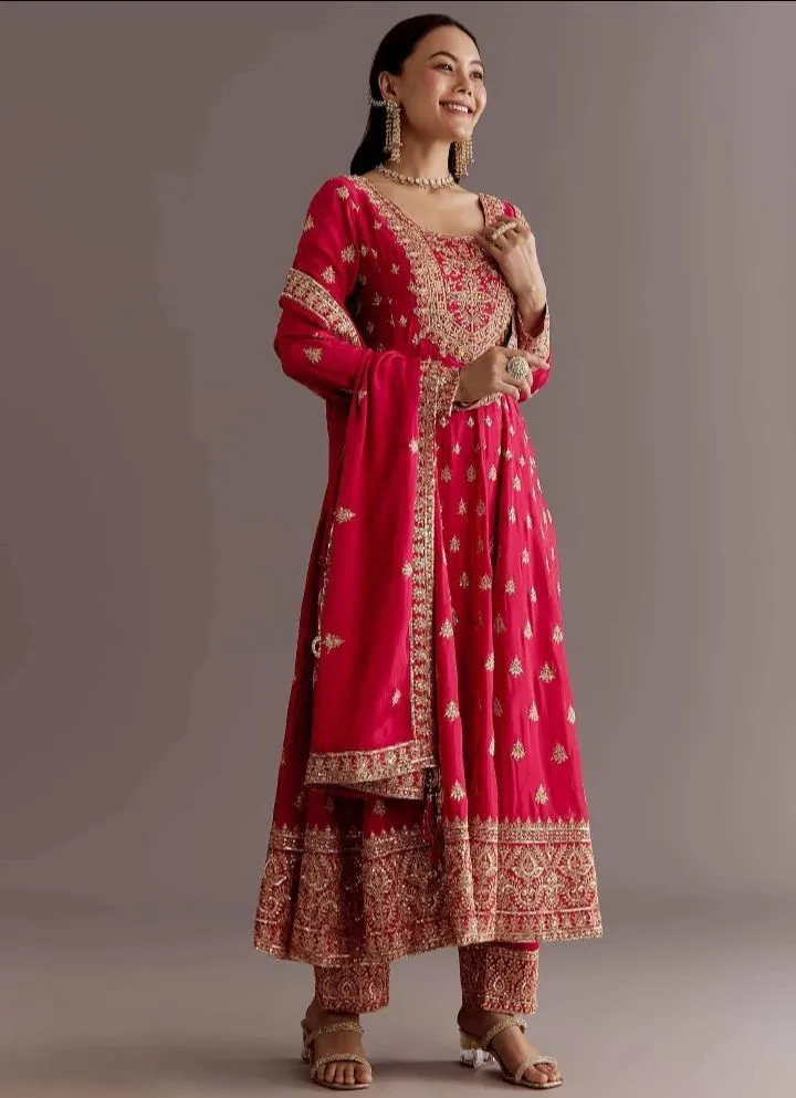 Luxury Pink Salwar Suits view 2