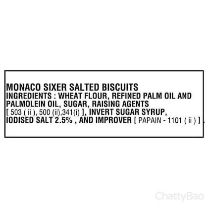 Parle Monaco Sixer - Salted Biscuits 200 g view 5
