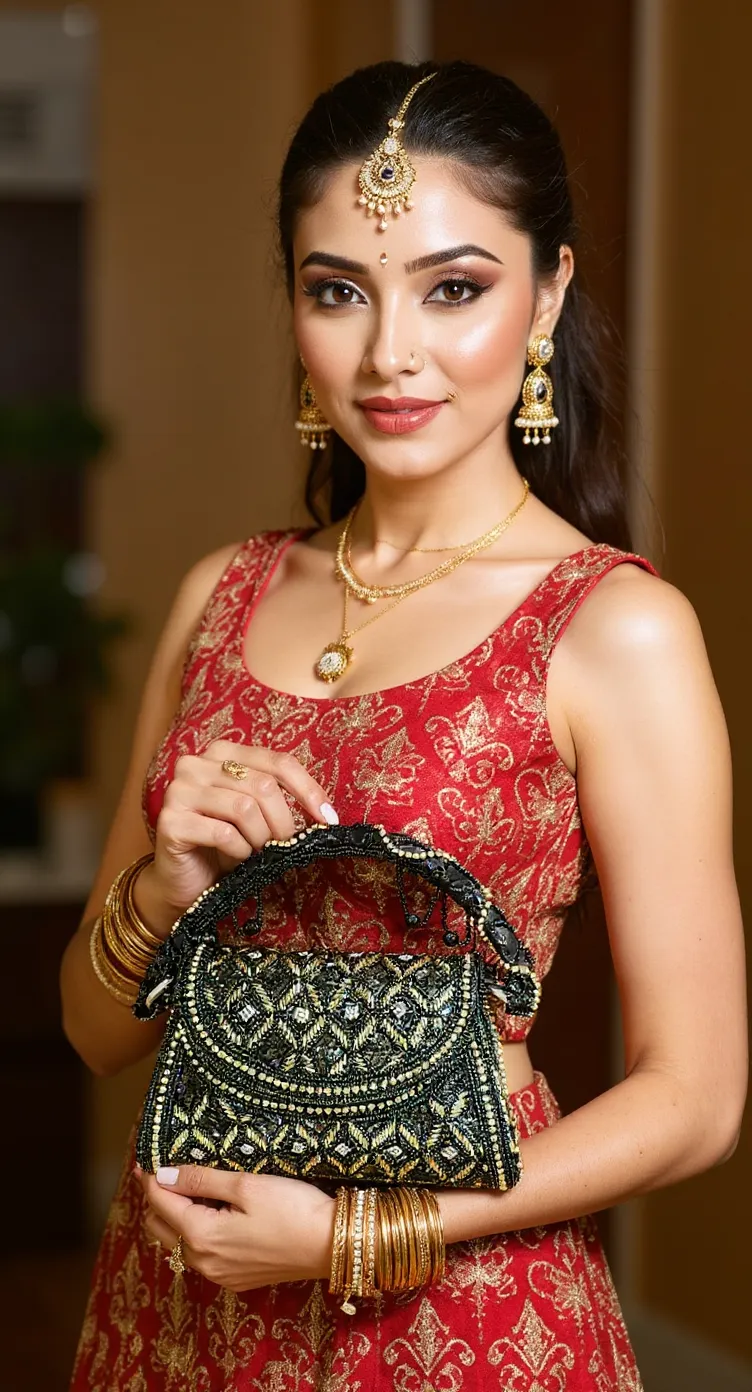 Embroidered Womens Clutch Bag view 2