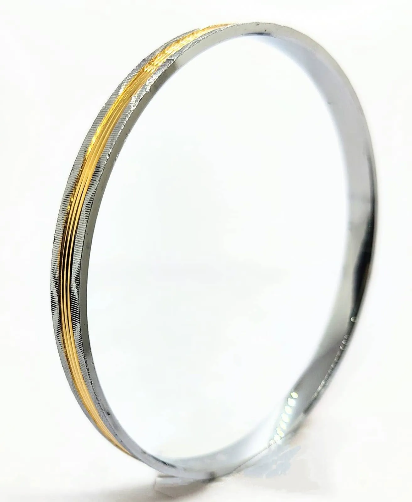 Two-Tone Silver and Gold Polished (AVKD-59) view 3