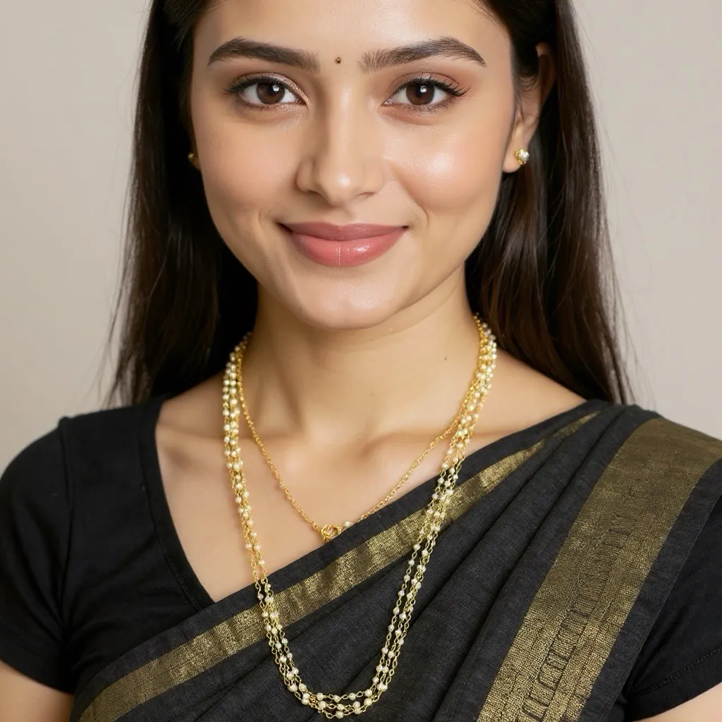 Gold-Plated Pearls Necklace