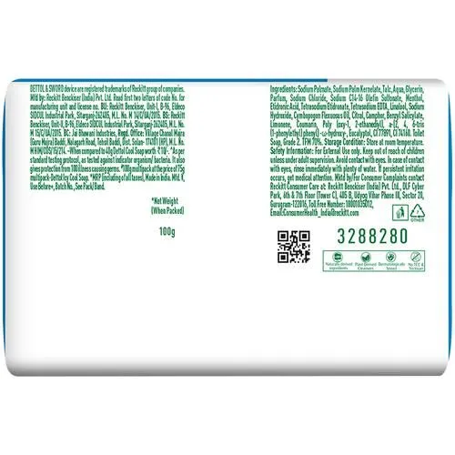 Dettol Icy Cool Bathing Soap Bar (Pack of 4 x 100 g each) view 2