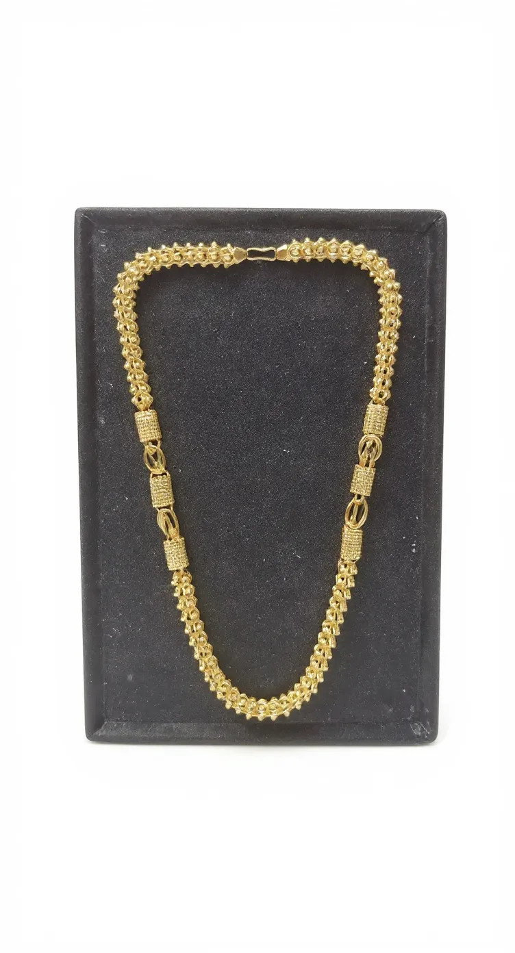 Gold Link Necklace view 2
