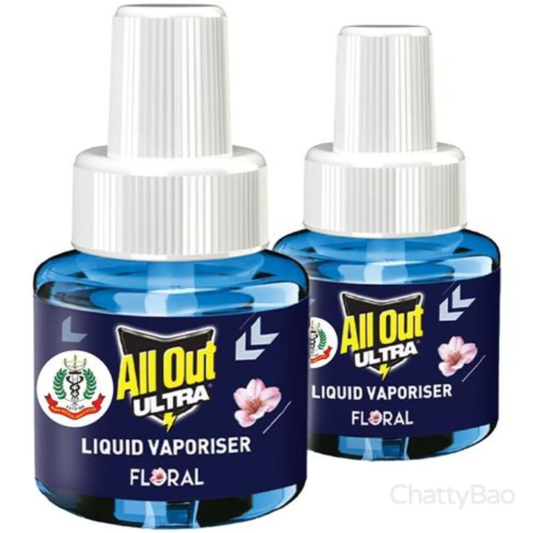 All Out Mosquito Repellent Refills - Floral 45 ml each (Pack of 2) view 2