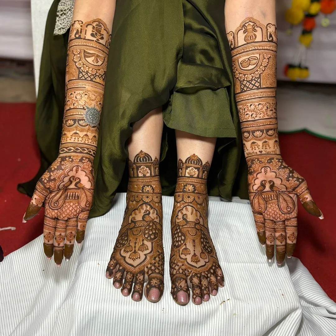 Bride Mehndi Design view 5