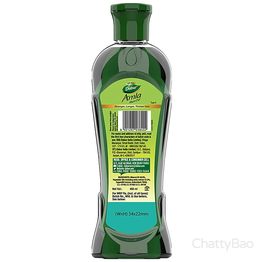 Dabur Amla Hair Oil 450 ml view 3