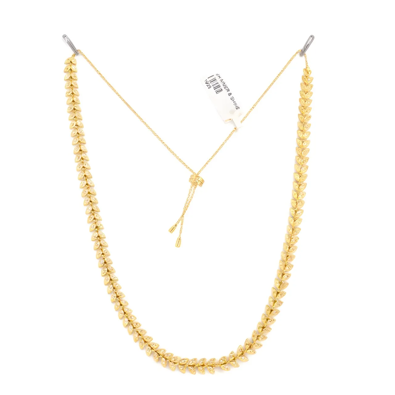 Gold Leaf Necklace Set