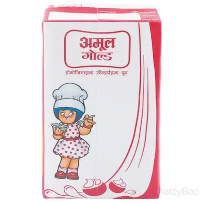 Amul Gold Standardised Homogenised Milk 1 L view 2