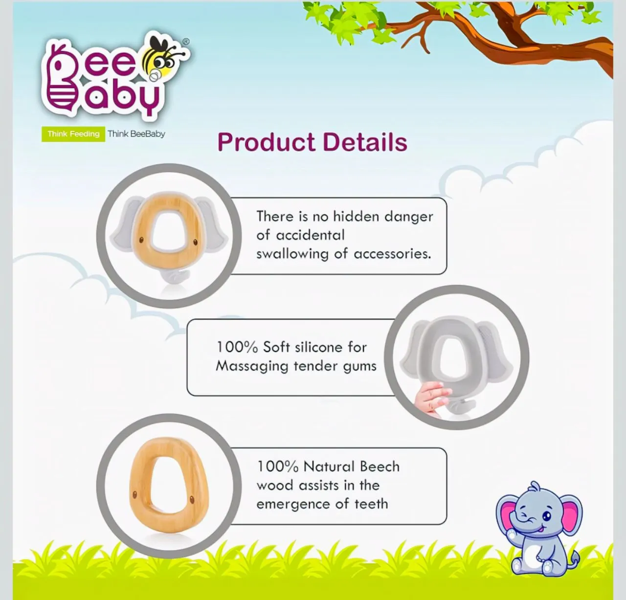 Elephant Teether view 6