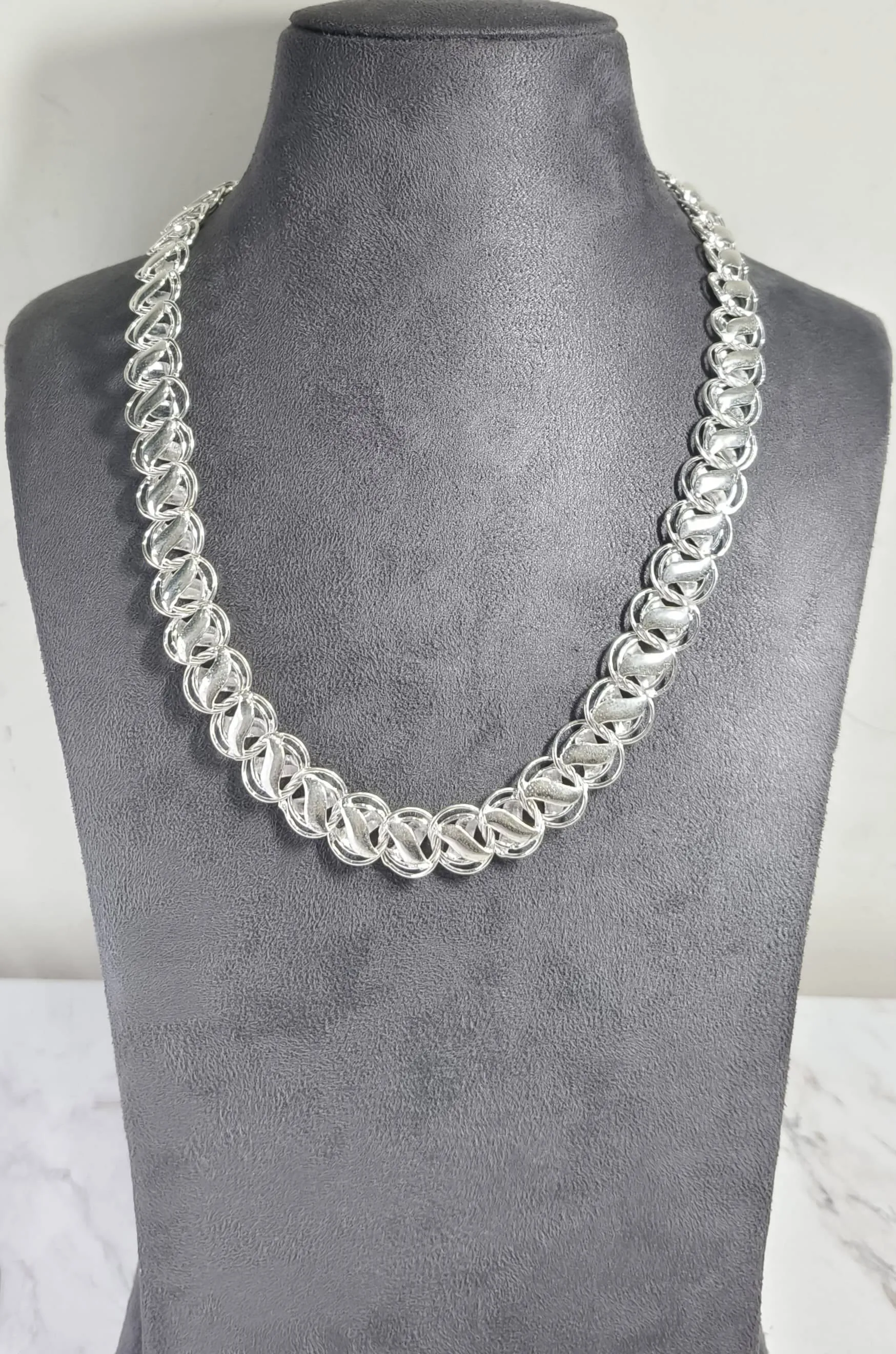 Silver Chain Necklace (AVSC-43) view 4