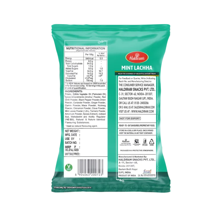 Haldirams Mint Lachha 200 g view 2