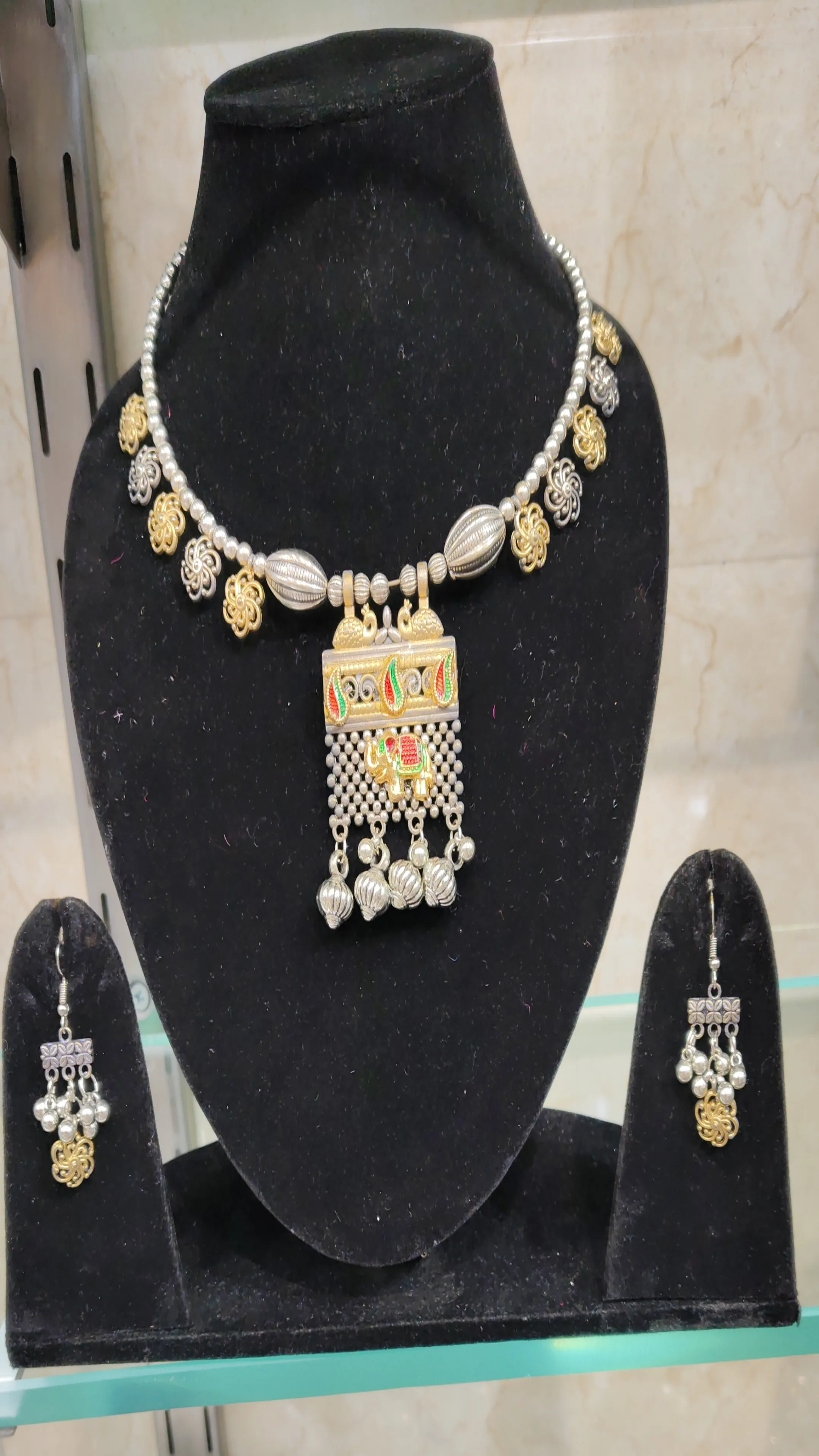 OXIDISED Necklace Set view 2