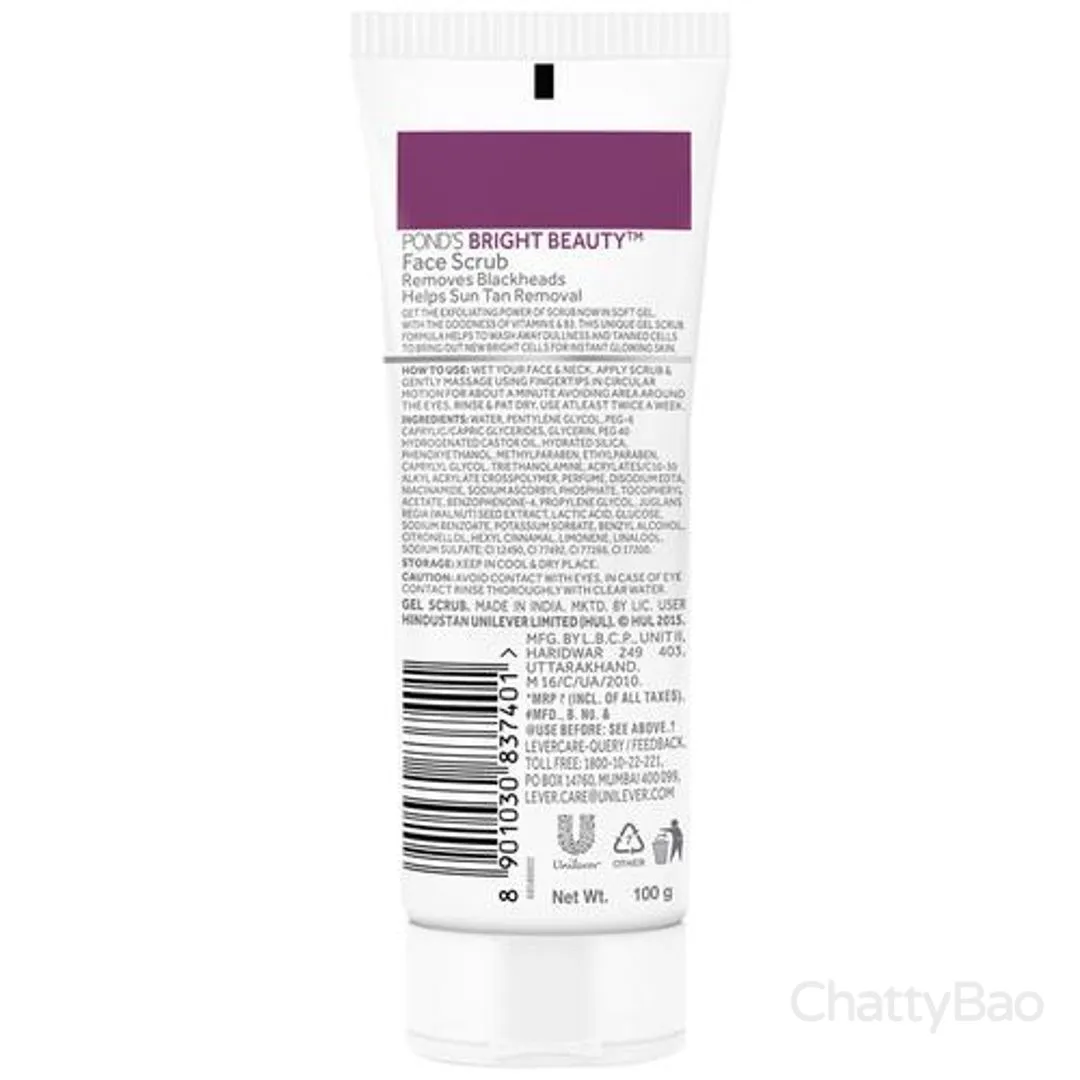 Ponds Bright Beauty Face Scrub - Sun Dullness Removal 100 g view 2