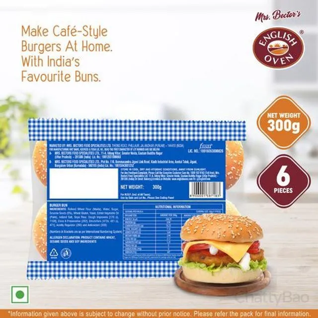 English Oven Burger Bun 300 g (Pack of 6) view 2