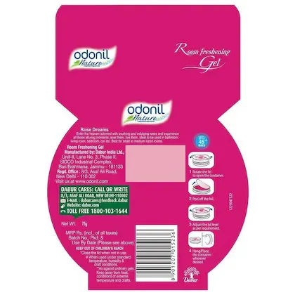 Odonil Gelz Room Freshening Gel - Rose Dreams 75 g view 2