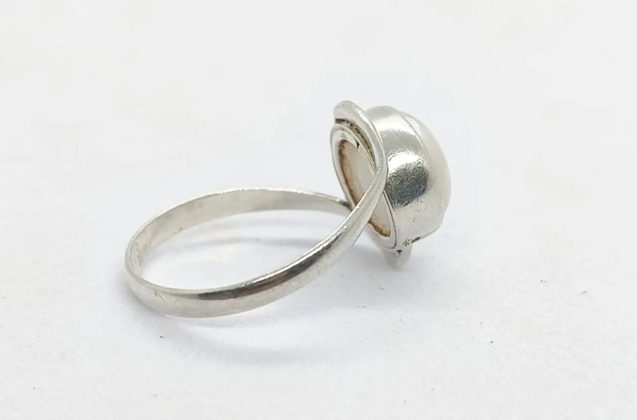 Pearl Silver Ring (AVSLR-41) view 4