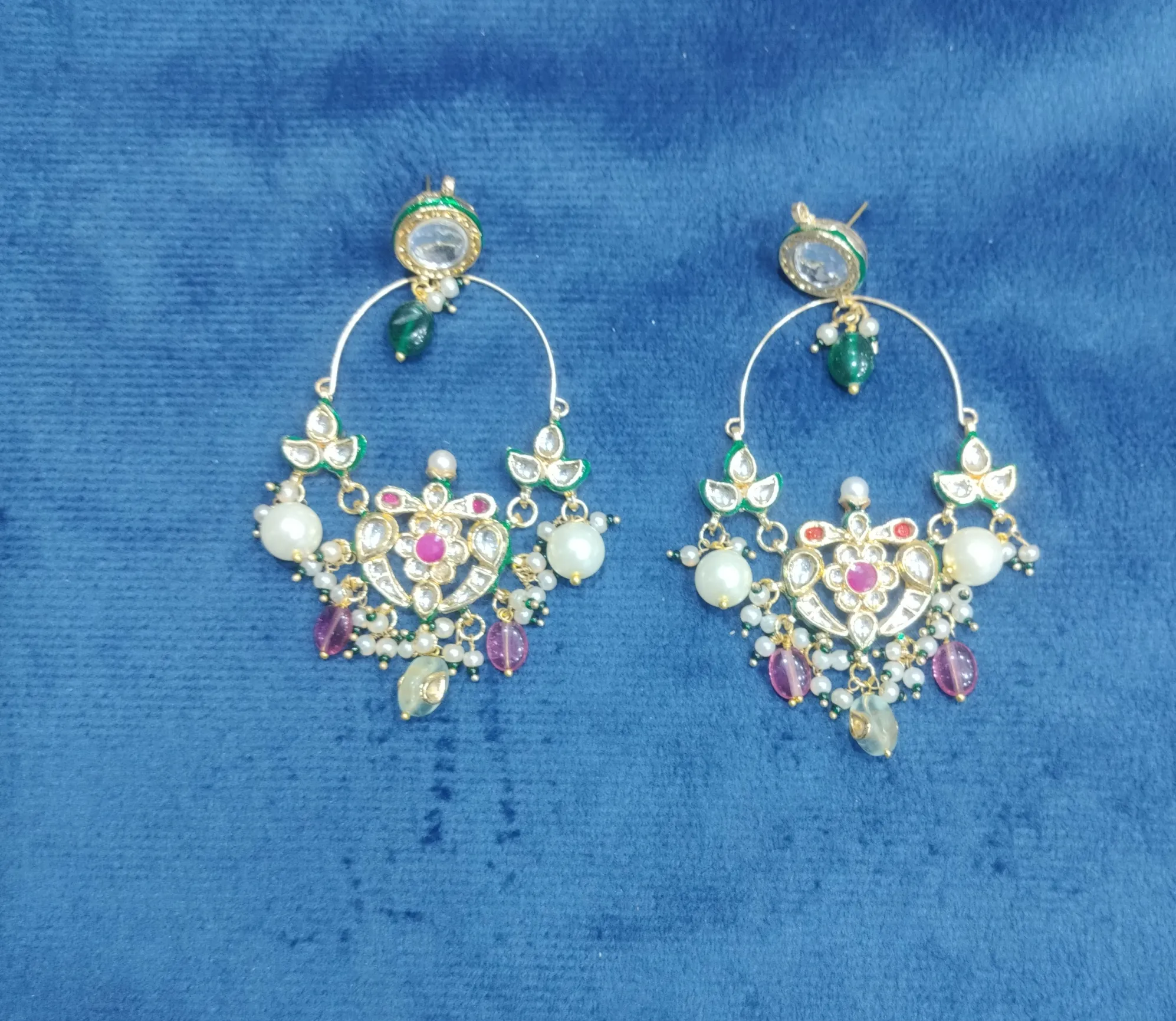 Gemstone Chandelier Earrings view 3