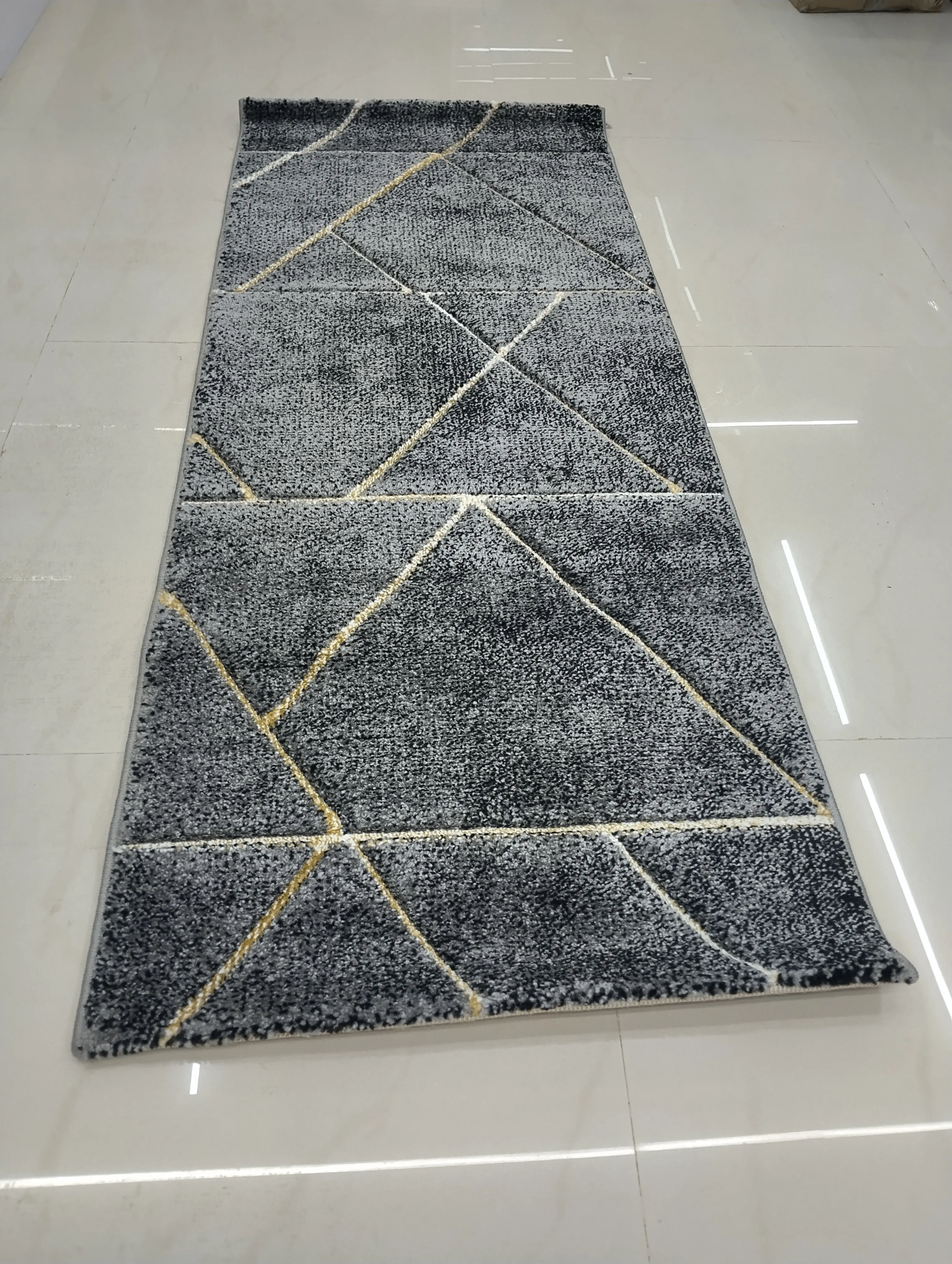 Modern Geometric Runner Rug view 2