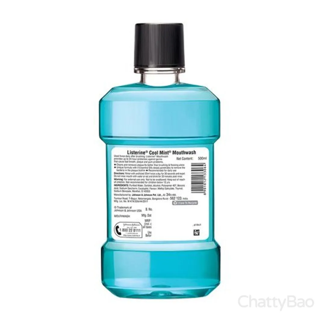 Listerine Cool Mint Mouthwash 500 ml view 2