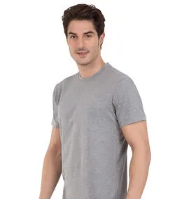Jockey T-Shirt Round Neck Half Sleeve Grey view 3