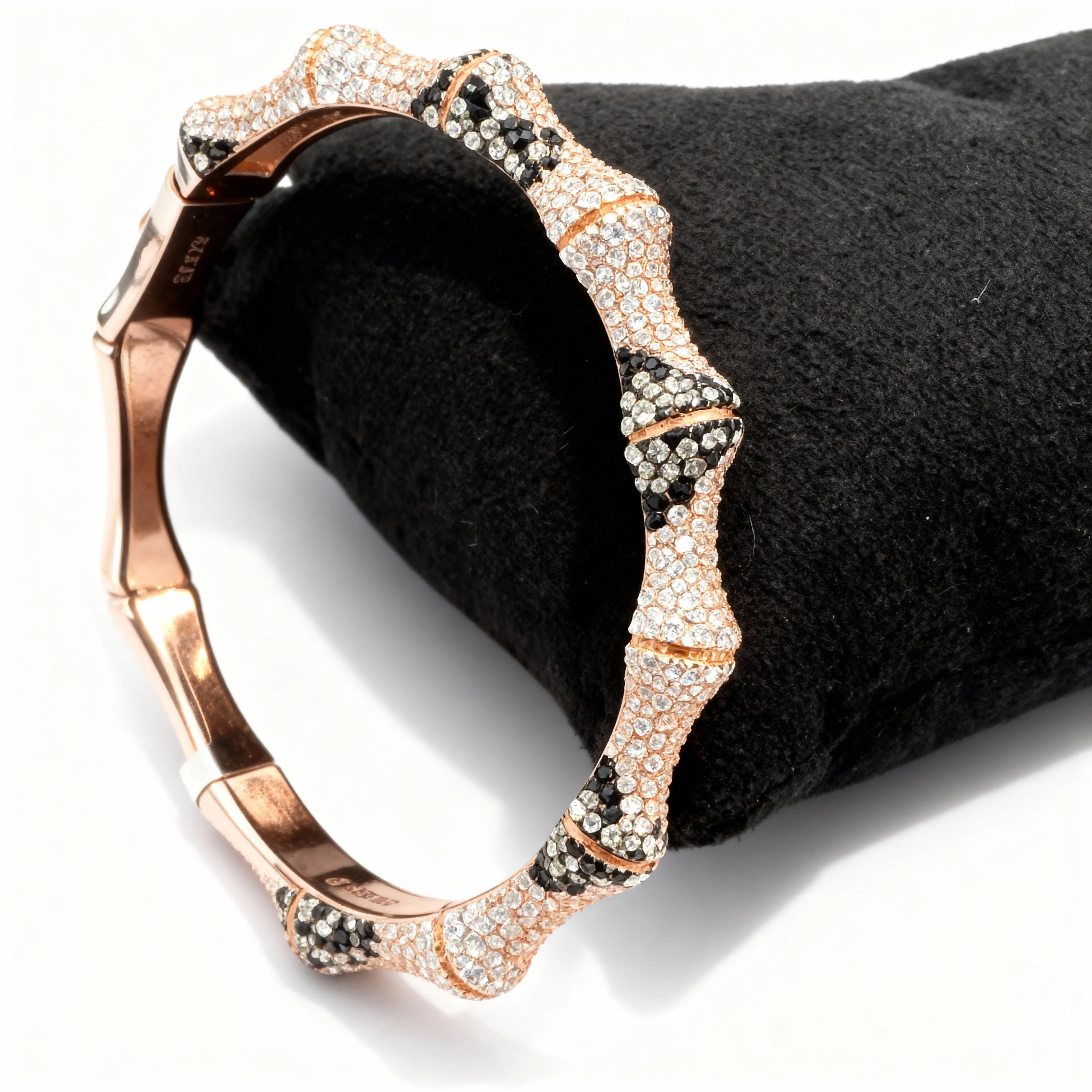 Rose Gold Pavé Bracelet view 2