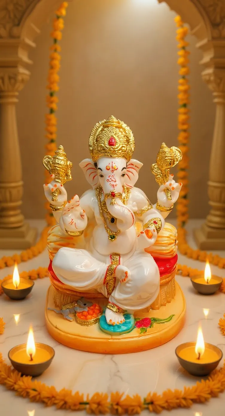 Decorative Ganesh Statue view 3