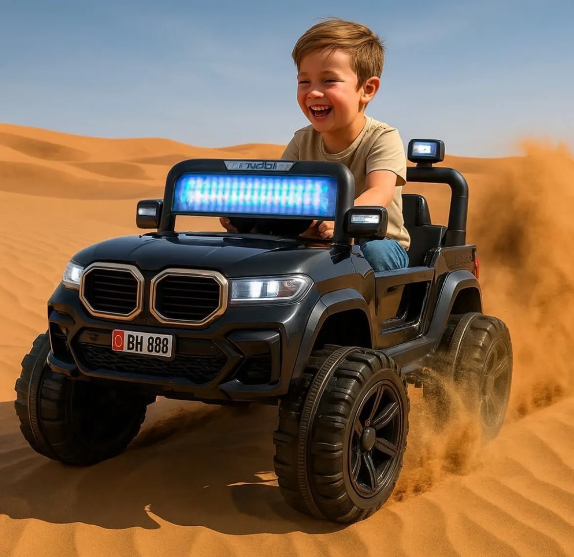 Ride-On Jeep Black For Kids view 2
