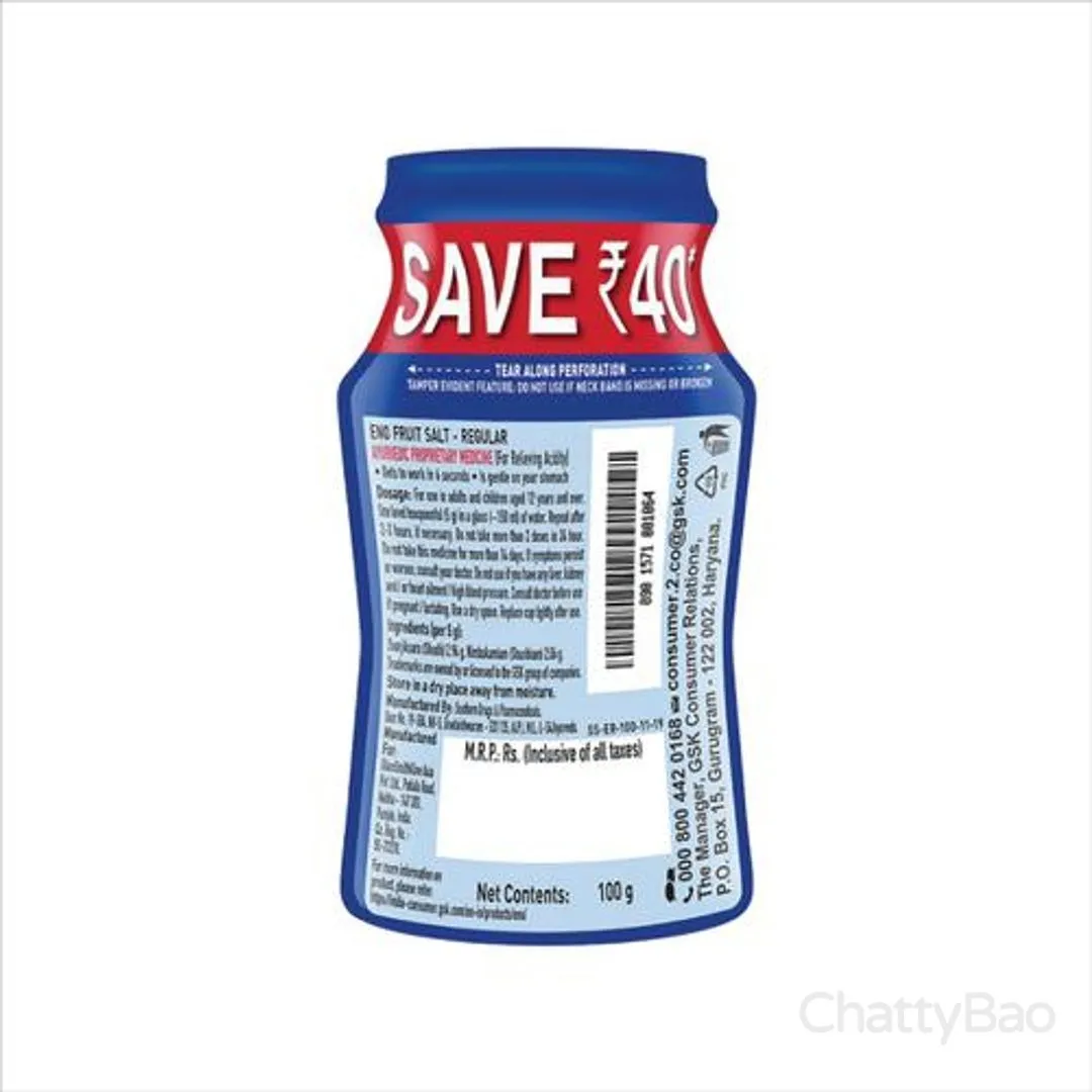 Eno Fruit Salt - Regular 100 g view 2