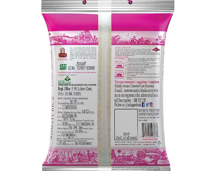 India Gate Basmati Rice - Feast Rozana 5 Kg view 2