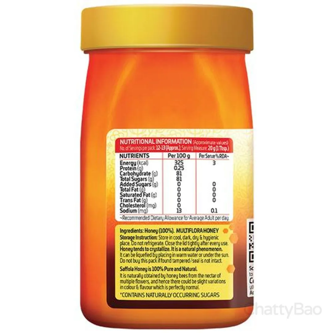 Saffola Honey Active ??100% Pure 250 g view 2