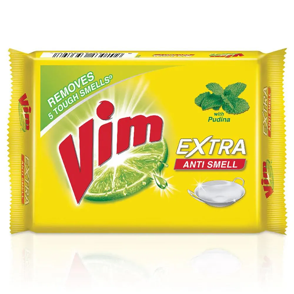 Vim Extra Anti Smell Dishwash Bar 250 g view 2
