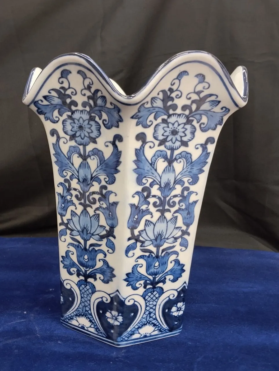 Blue and White Porcelain Vase view 5