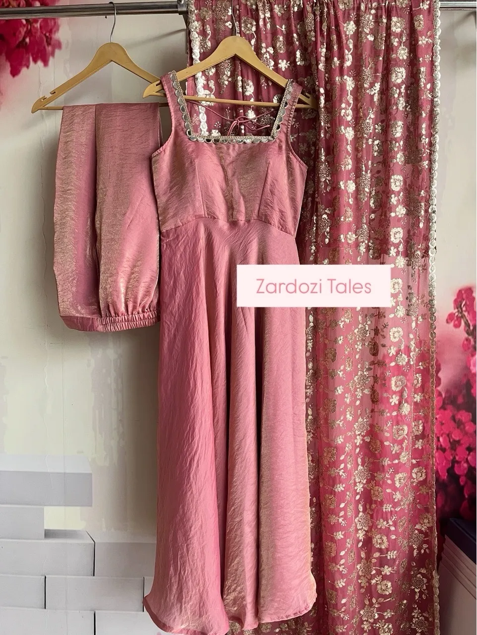 ‘Ayina’ suit set - Blush Pink view 2