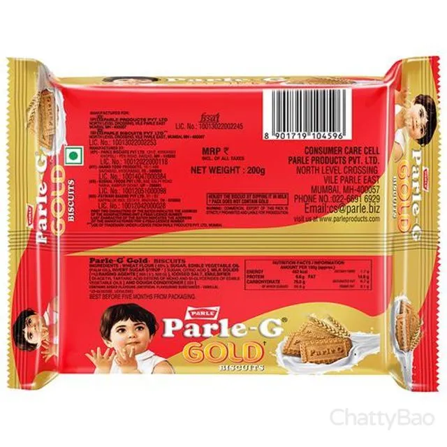 Parle-G Gold Biscuit 200 g view 2