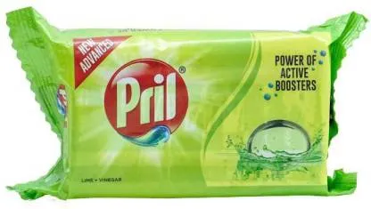 Pril Dishwash Bar - Lime & Vinegar 1.2 kg (Pack of 3 x 400 g each) view 2