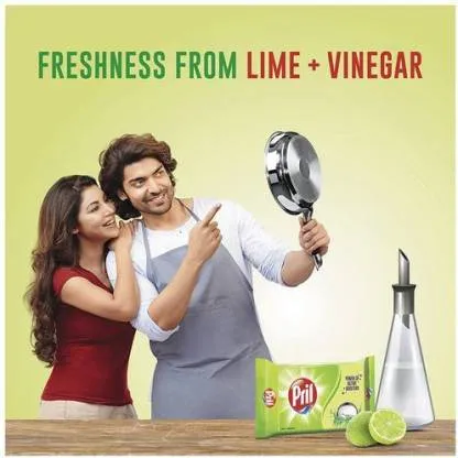 Pril Dishwash Bar - Lime & Vinegar 1.2 kg (Pack of 3 x 400 g each) view 5