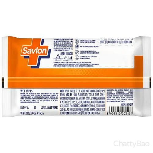 Savlon Germ Protection Wipes - Multi-Purpose 10 Pieces view 2