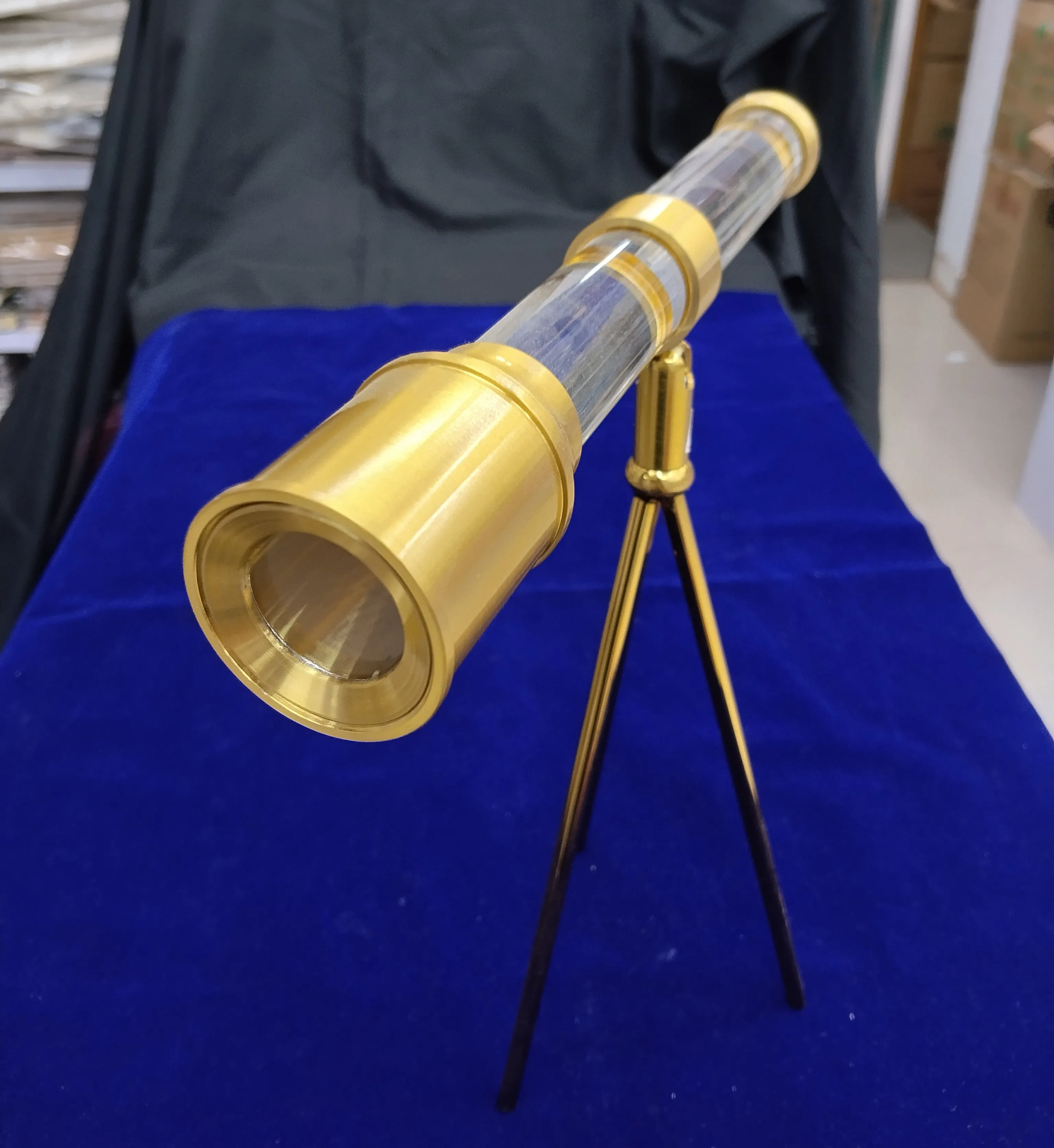 Vintage Brass Telescope view 2