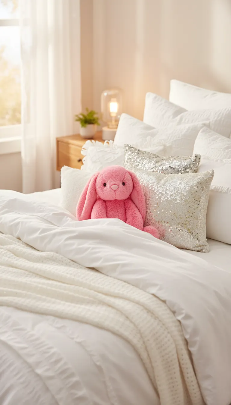 Pink Plush Bunny Mirada view 2