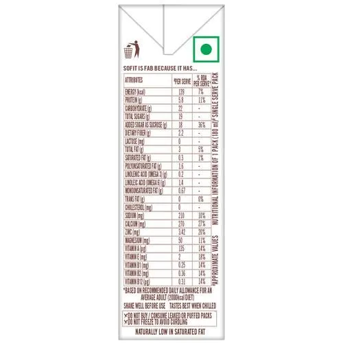 Sofit Soya Drink Chocolate 180 ml view 3