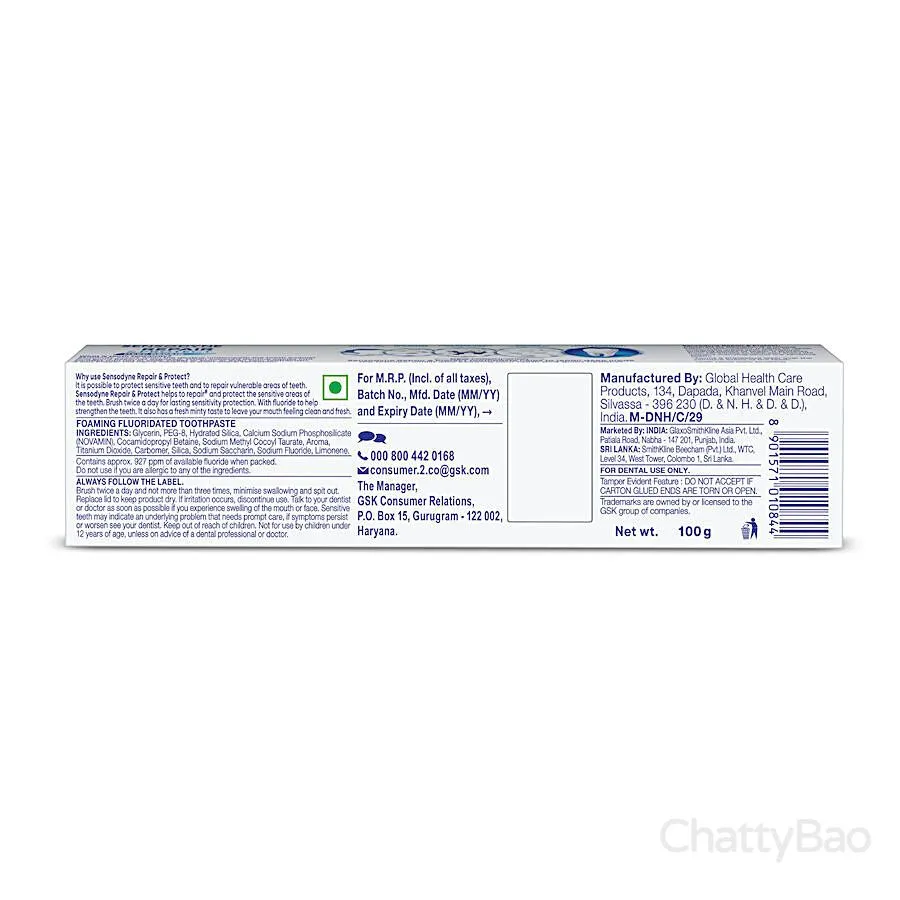 Sensodyne Toothpaste - Repair & Protect 100 g view 2