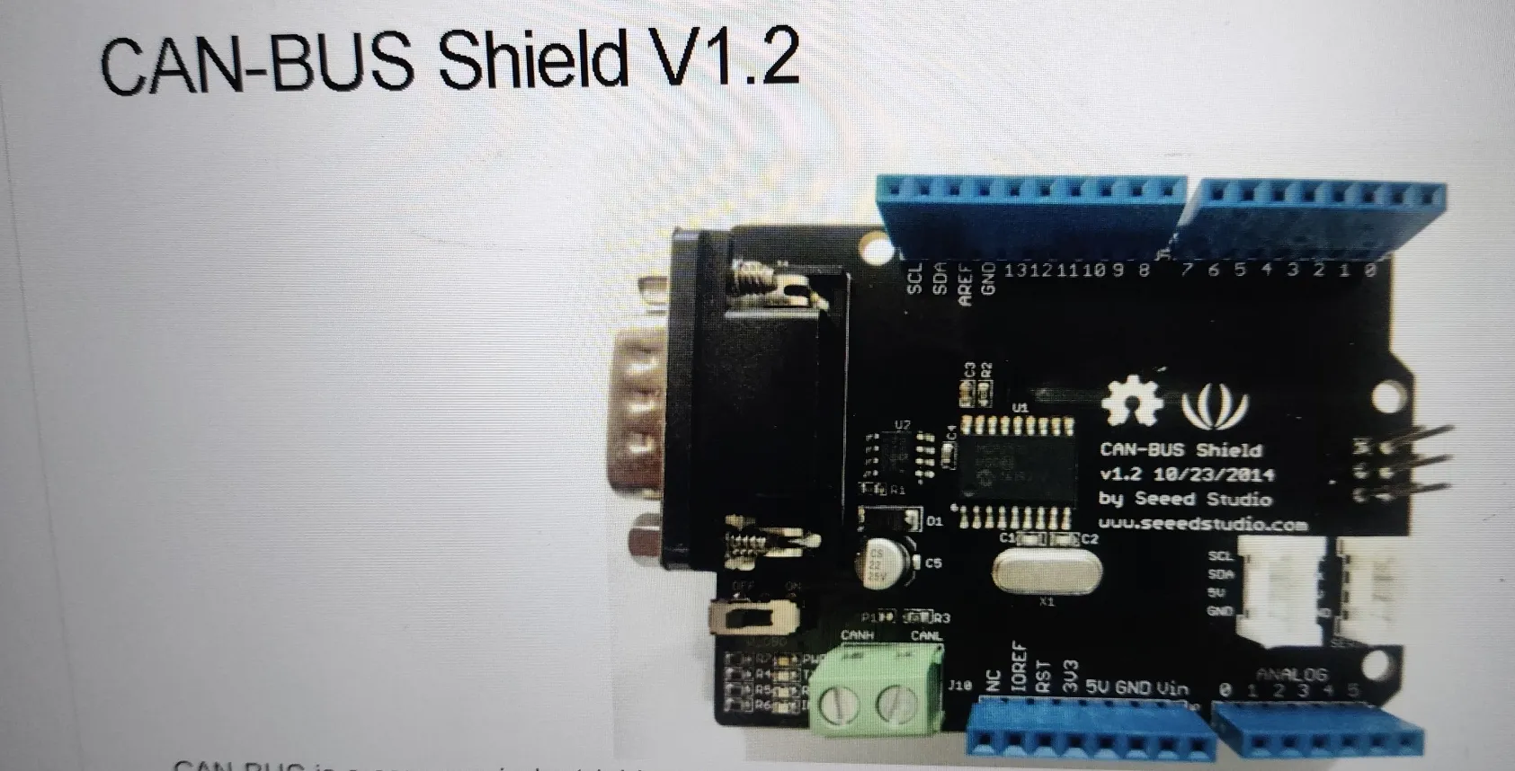 CAN-BUS Shield V1.2 view 2