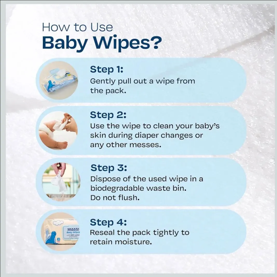Maate Baby Wipes Pack Of 3 view 7