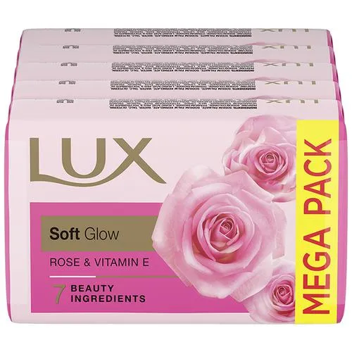 Lux Beauty Soap - Rose & Vitamin E (Pack of 5 x 100 g each) view 2
