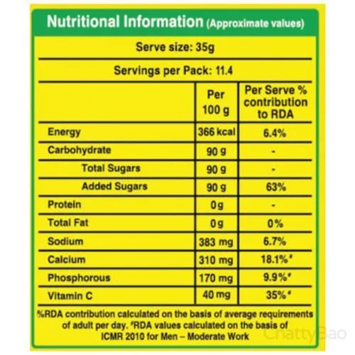 Dabur GlucoPlus C Glucose - Lemon 400 g view 3